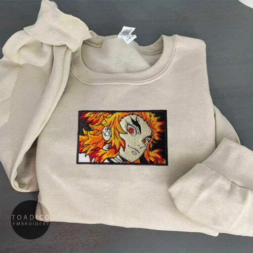 Anime Inspired Embroidered T-shirt, Sweatshirt, Hoodie, TANJIR0 Embroidered Hoodie