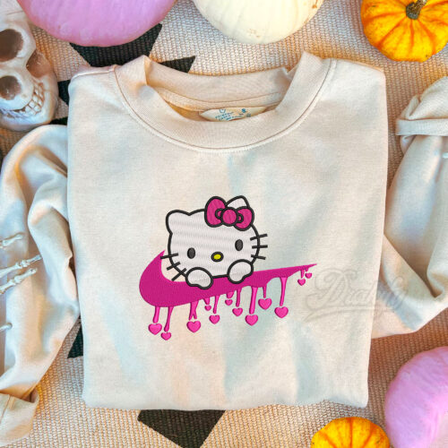 Hello Kitty Embroidered Sweatshirt