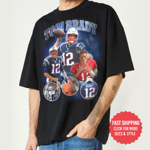 Vintage Bootleg Tom Brady T-Shirt, Tom Brady T shirt, Vintage boot leg Shirt, 7 rings goat Unisex Tee, The Goat T Shirt