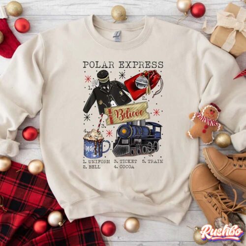 Vintage Polar Express Believe Christmas Sweatshirt