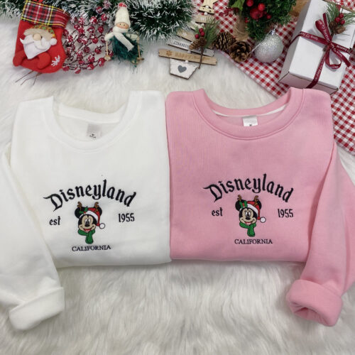 Mickey and Minnie Couple Matching Embroidered