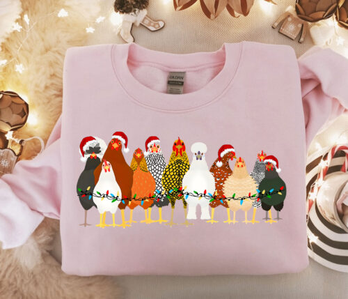 Chicken Cute Christmas Sweatshirt