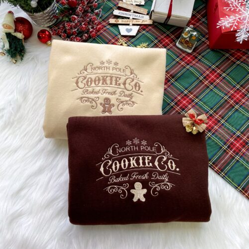 Cookie Co Christmas Emboridery Sweatshirt
