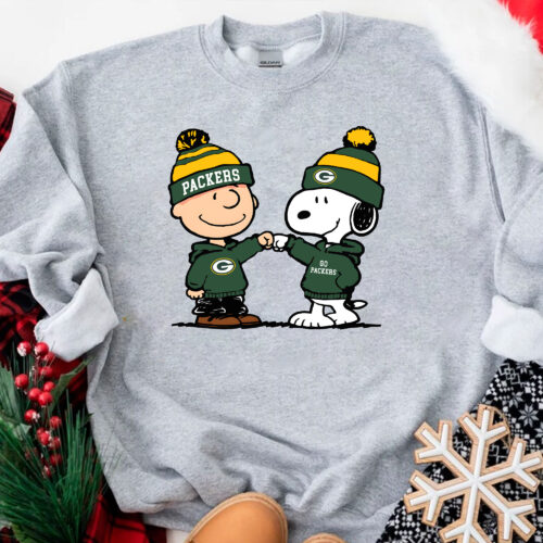 Snoopy And Charlie Football Packers Sweatshirt