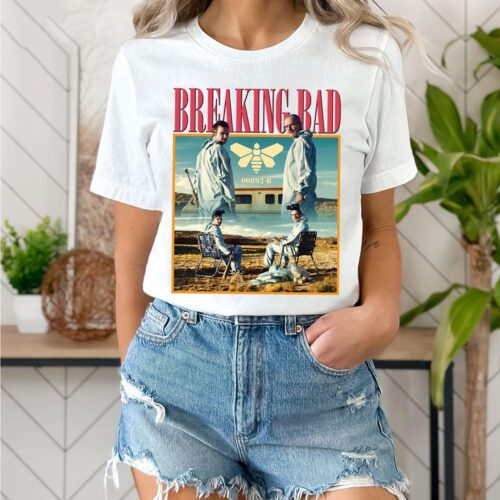 Breaking Bad T-Shirt TV Series Drama Walter White Vintage 90s Retro Tshirt
