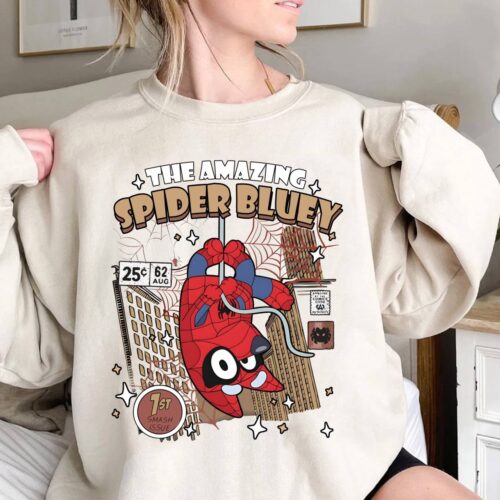 Amazing Spider Bluey Shirt