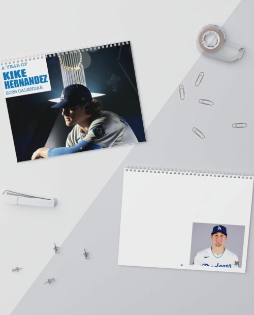 Kike Hernandez Los Angeles Dodgers 2026 Calendar