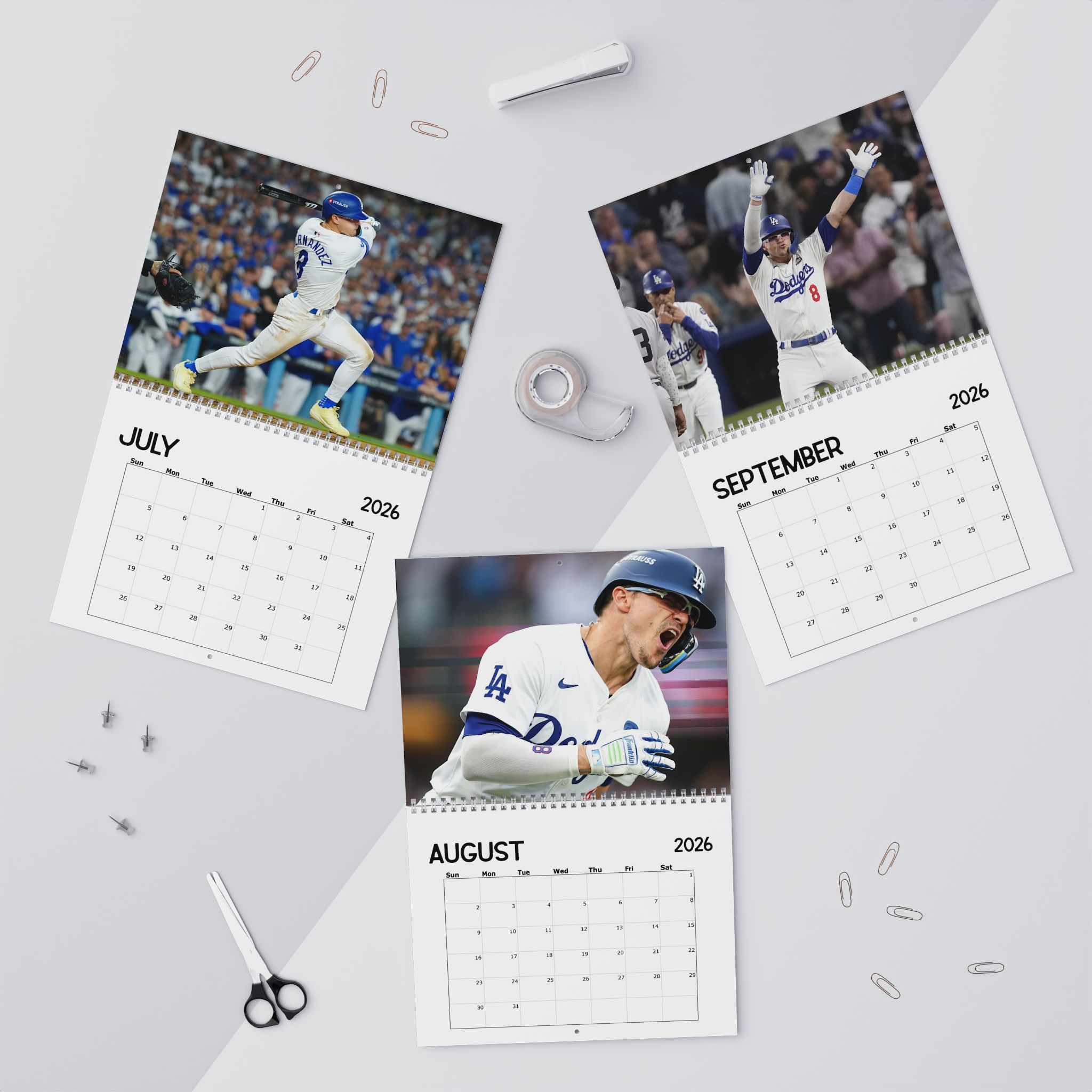 LA Dodger Kike Hernandez 2026 Calendar LA Dodger Kike Hernandez 2026 Calendar