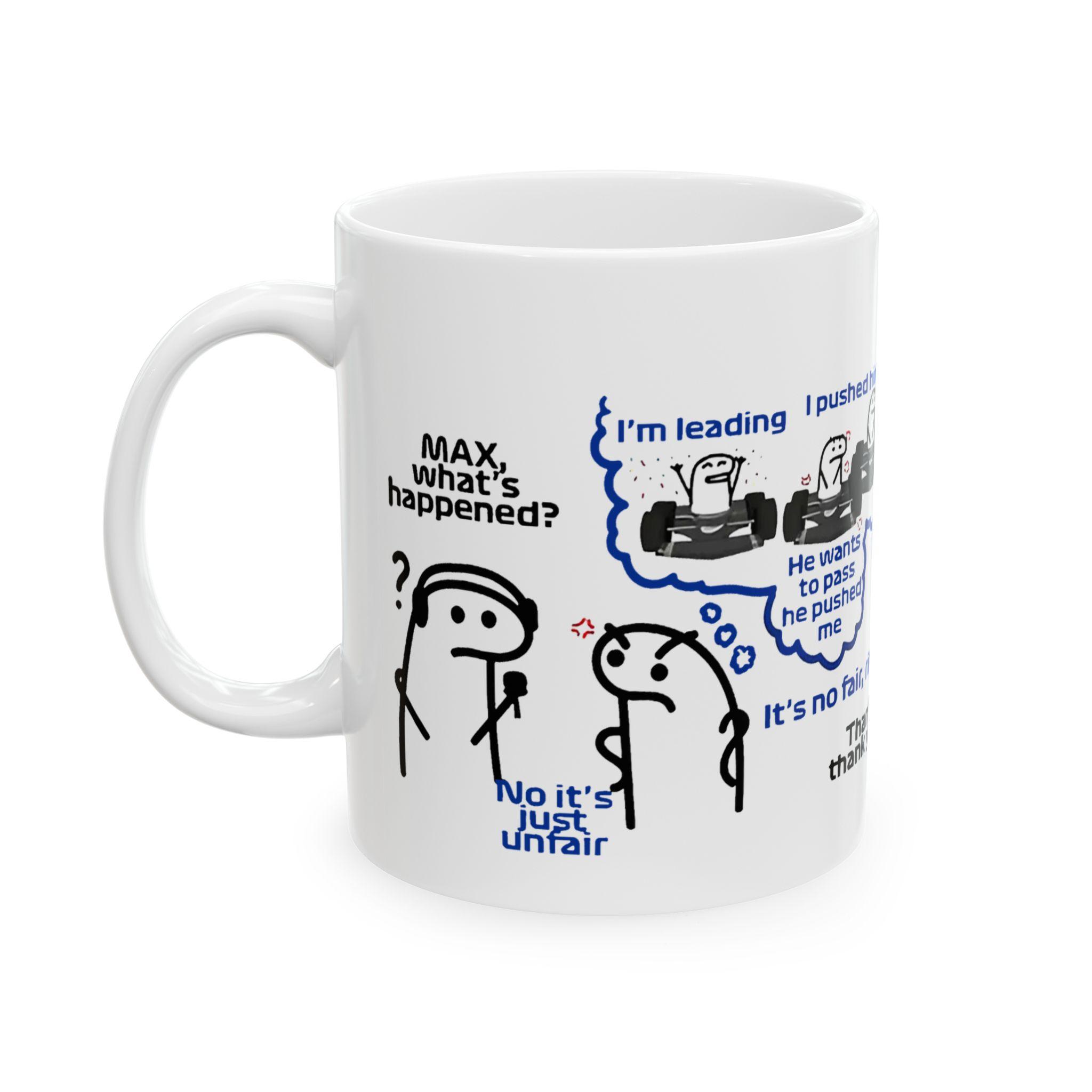 Nothing Just An Inchident Max Verstappen & Leclerc Funny Meme F1 Coffee Cup Nothing Just An Inchident Max Verstappen & Leclerc Funny Meme F1 Coffee Cup