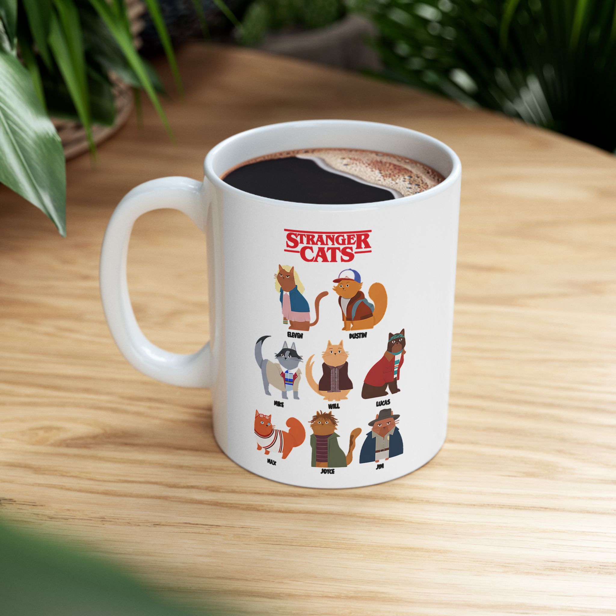 Stranger Things Cute Cat Mug Stranger Things Cute Cat Mug