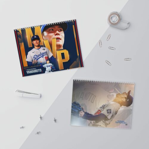 Yoshinobu Yamamoto MVP Los Angeles Dodgers 2026 Calendar