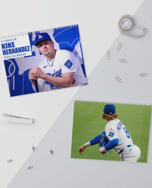 Ver2 Kike Hernandez Los Angeles Dodgers 2026 Calendar