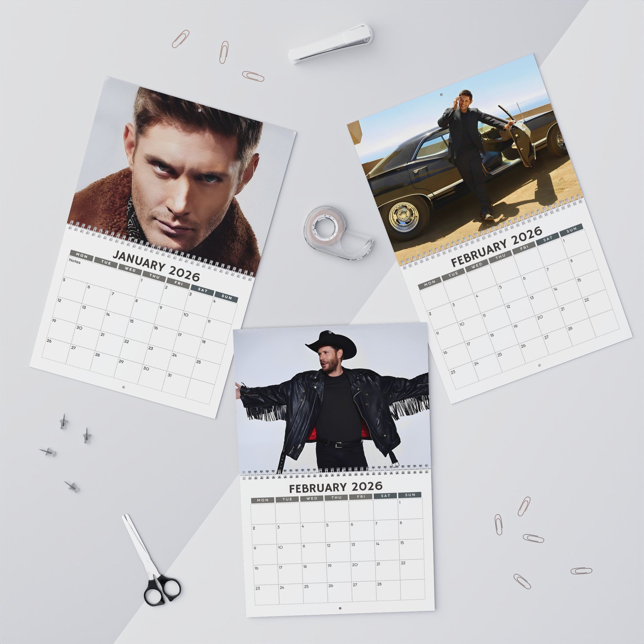 Jensen Ackles 2026 Calendar Jensen Ackles 2026 Calendar