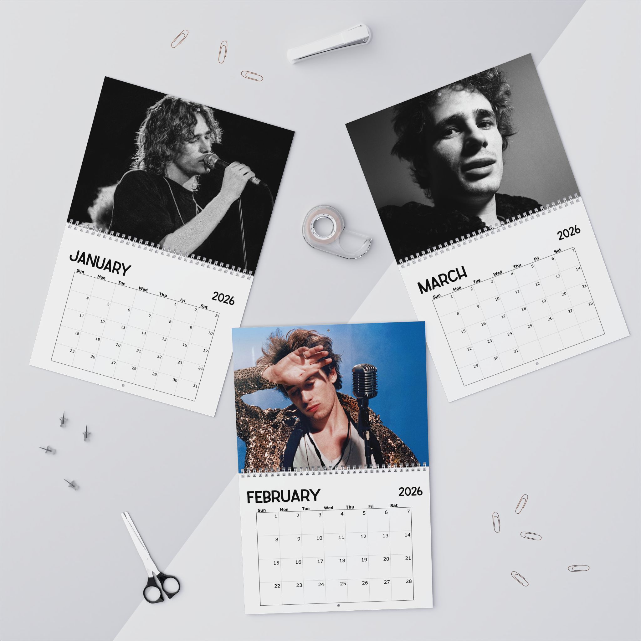 Jeff Buckley 2026 Calendar Jeff Buckley 2026 Calendar