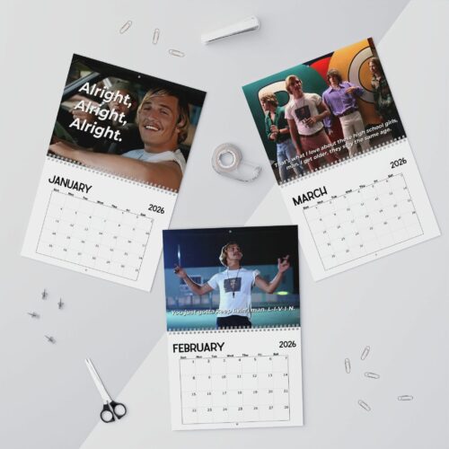 David Wooderson From Dazed And Confused Movie 2026 Calendar