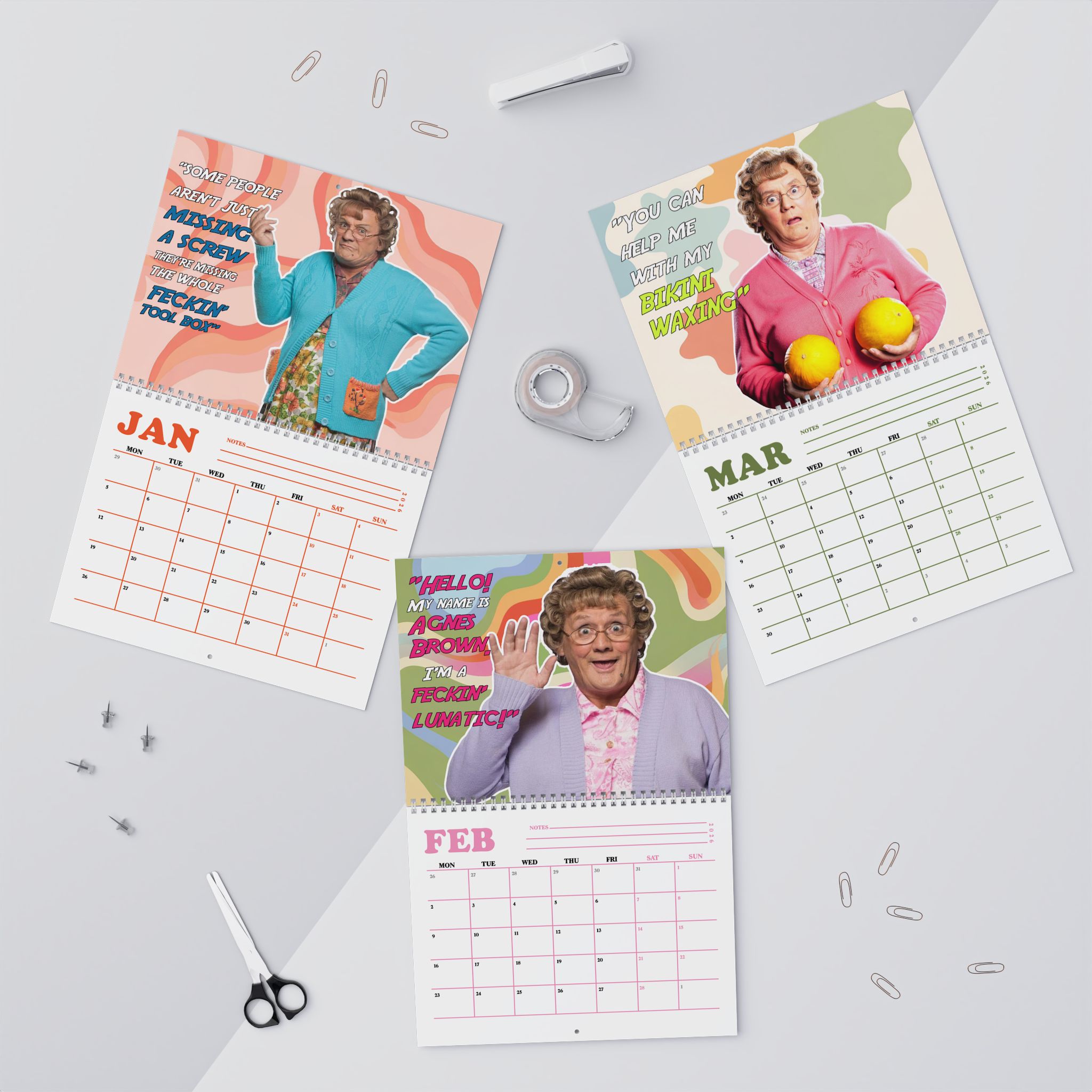 Mrs. Brown’s Boys Movie Quotes 2026 Calendar Mrs. Brown’s Boys Movie Quotes 2026 Calendar