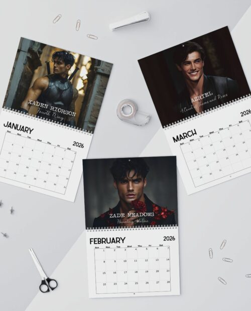 Book Boyfriends Ver2 2026 Calendar