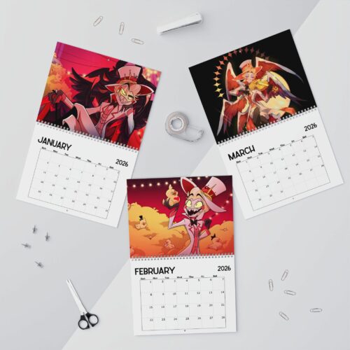Lucifer Morningstar Hazbin Hotel 2026 Calendar