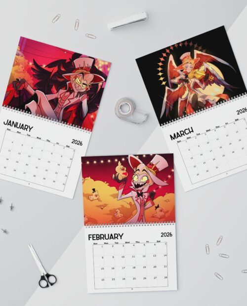 Lucifer Morningstar Hazbin Hotel 2026 Calendar