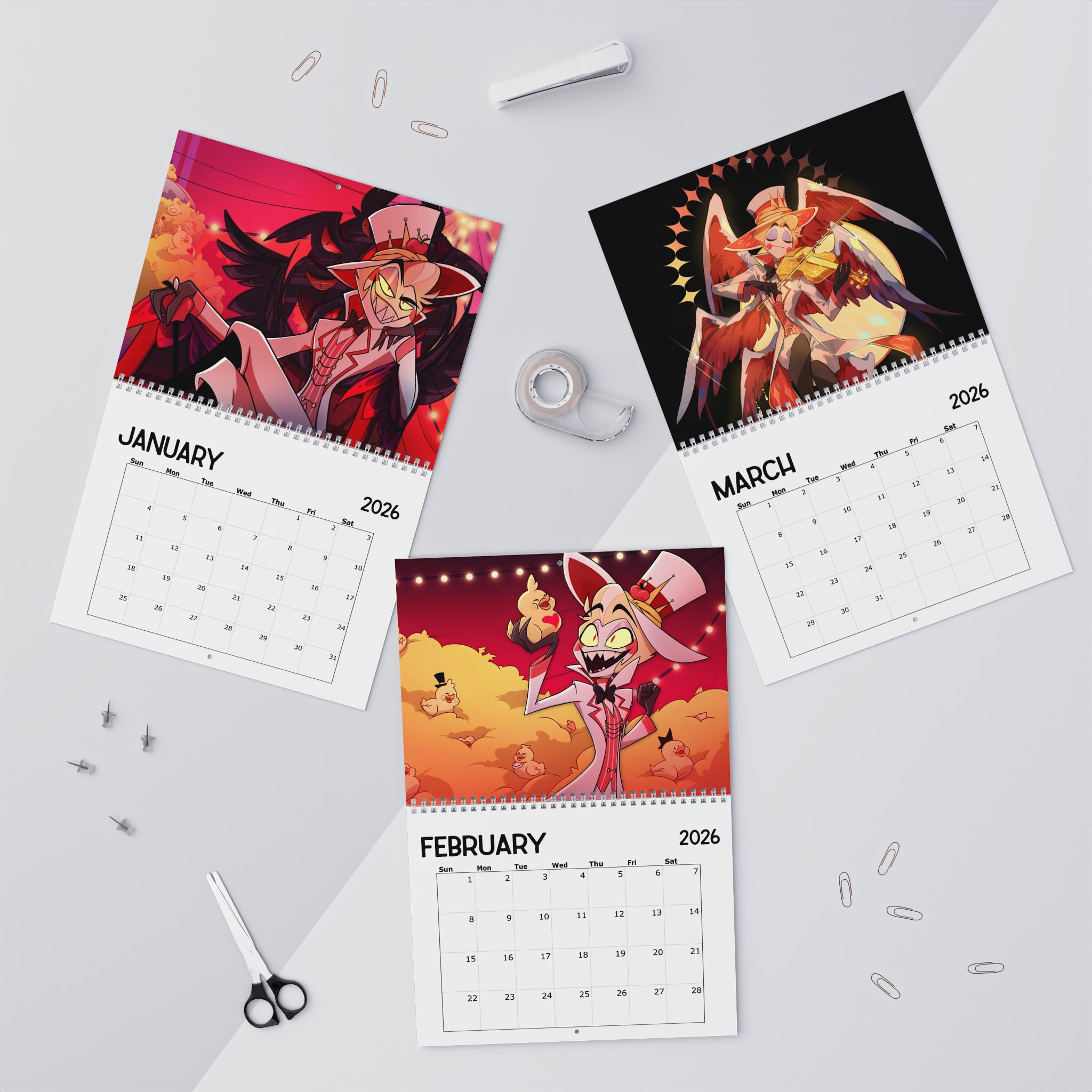 Lucifer Morningstar Hazbin Hotel 2026 Calendar Lucifer Morningstar Hazbin Hotel 2026 Calendar
