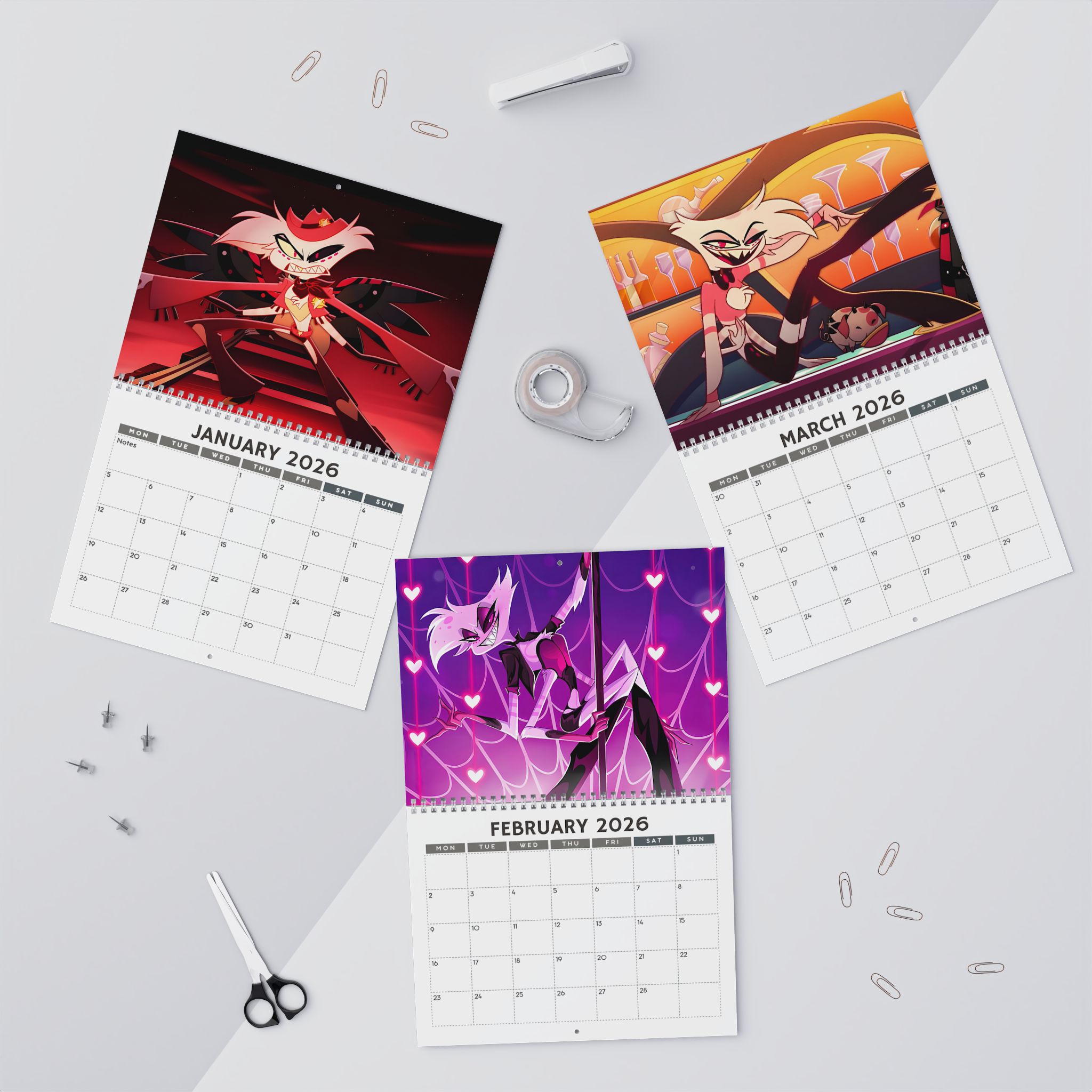 Angel Dust Hazbin Hotel 2026 Calendar Angel Dust Hazbin Hotel 2026 Calendar