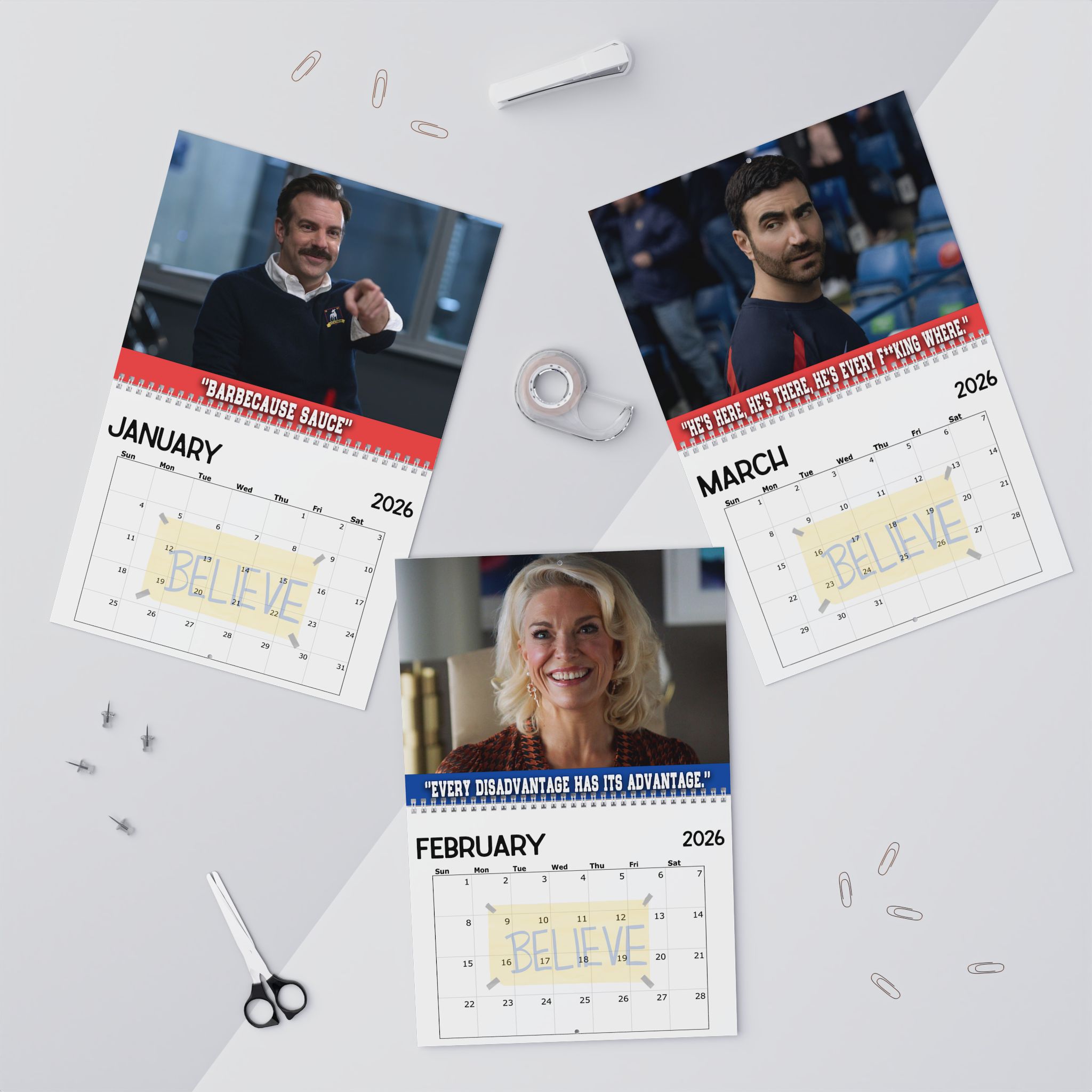 Ted Lasso Characters Quotes 2026 Calendar Ted Lasso Characters Quotes 2026 Calendar