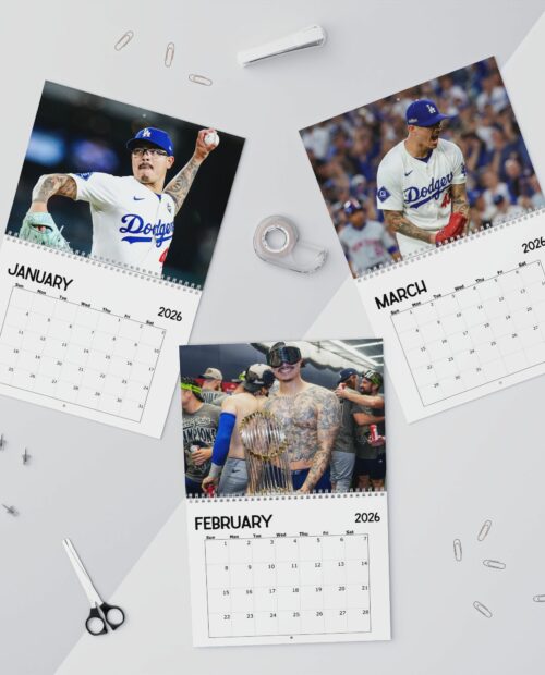 Anthony Banda Los Angeles Dodgers 2026 Calendar