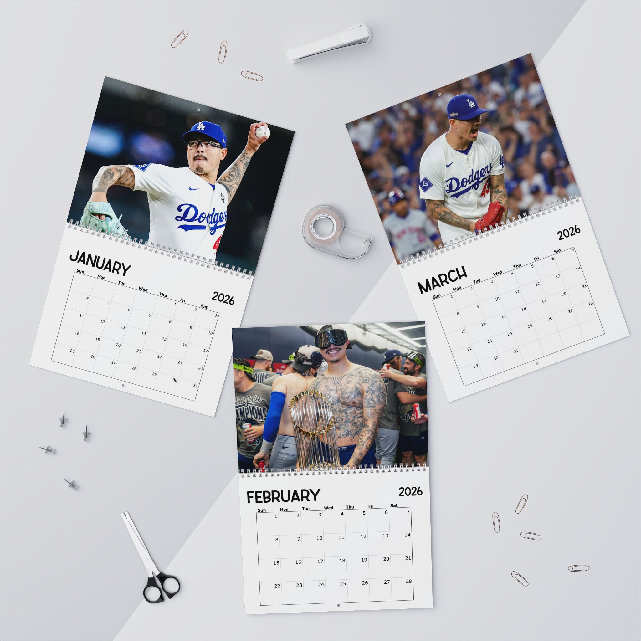 Anthony Banda Los Angeles Dodgers 2026 Calendar Anthony Banda Los Angeles Dodgers 2026 Calendar