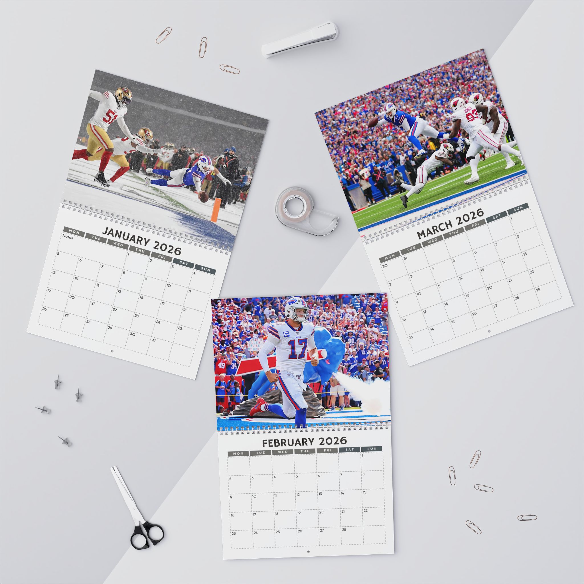 Josh Allen Buffalo Bills 2026 Calendar Josh Allen Buffalo Bills 2026 Calendar