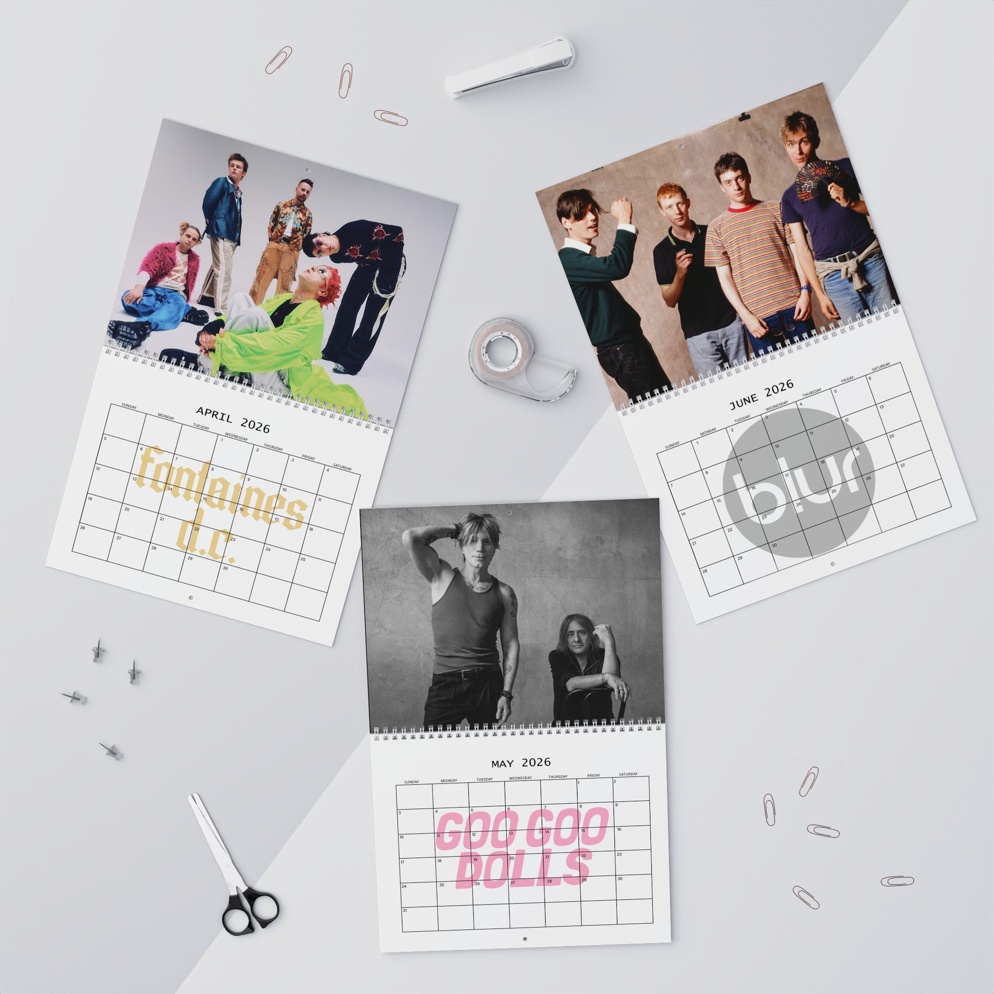 Rock Music Band 2026 Calendar Rock Music Band 2026 Calendar