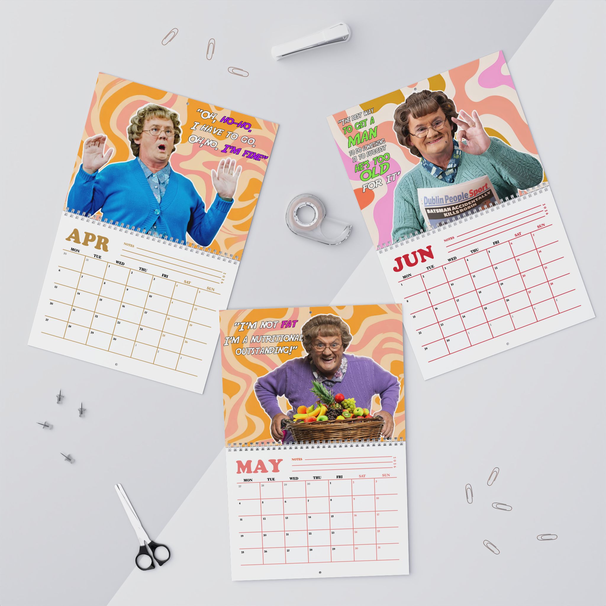 Mrs. Brown’s Boys Movie Quotes 2026 Calendar Mrs. Brown’s Boys Movie Quotes 2026 Calendar