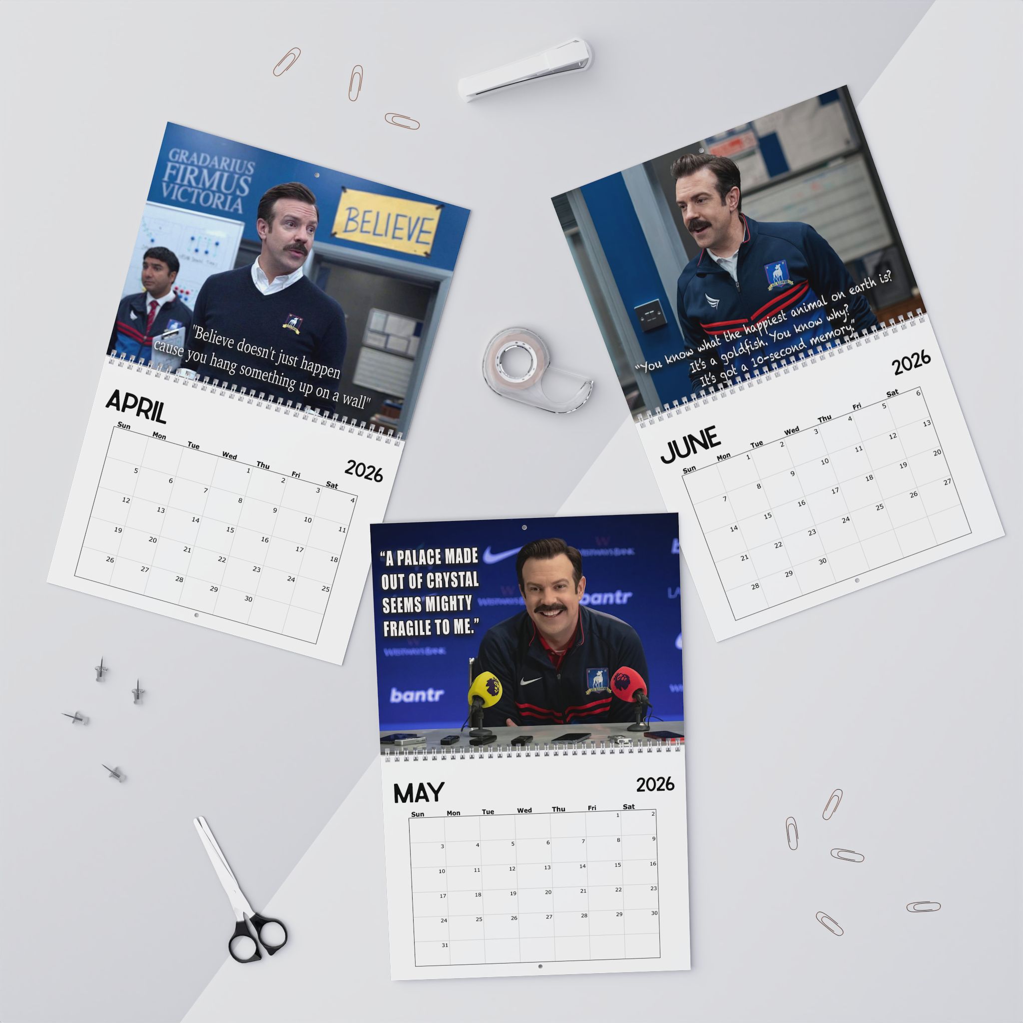 Ted Lasso Movie Quotes 2026 Calendar Ted Lasso Movie Quotes 2026 Calendar