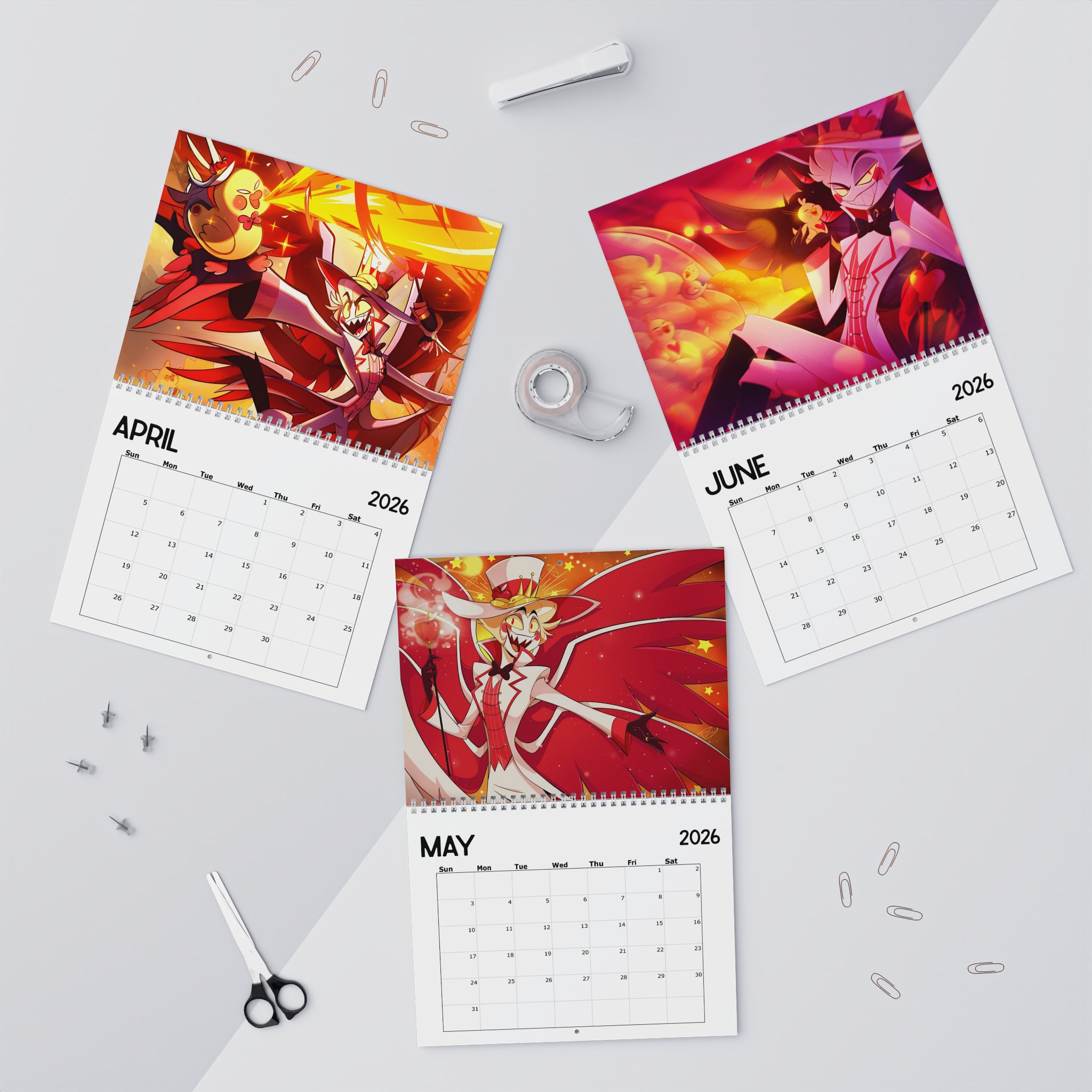 Lucifer Morningstar Hazbin Hotel 2026 Calendar Lucifer Morningstar Hazbin Hotel 2026 Calendar
