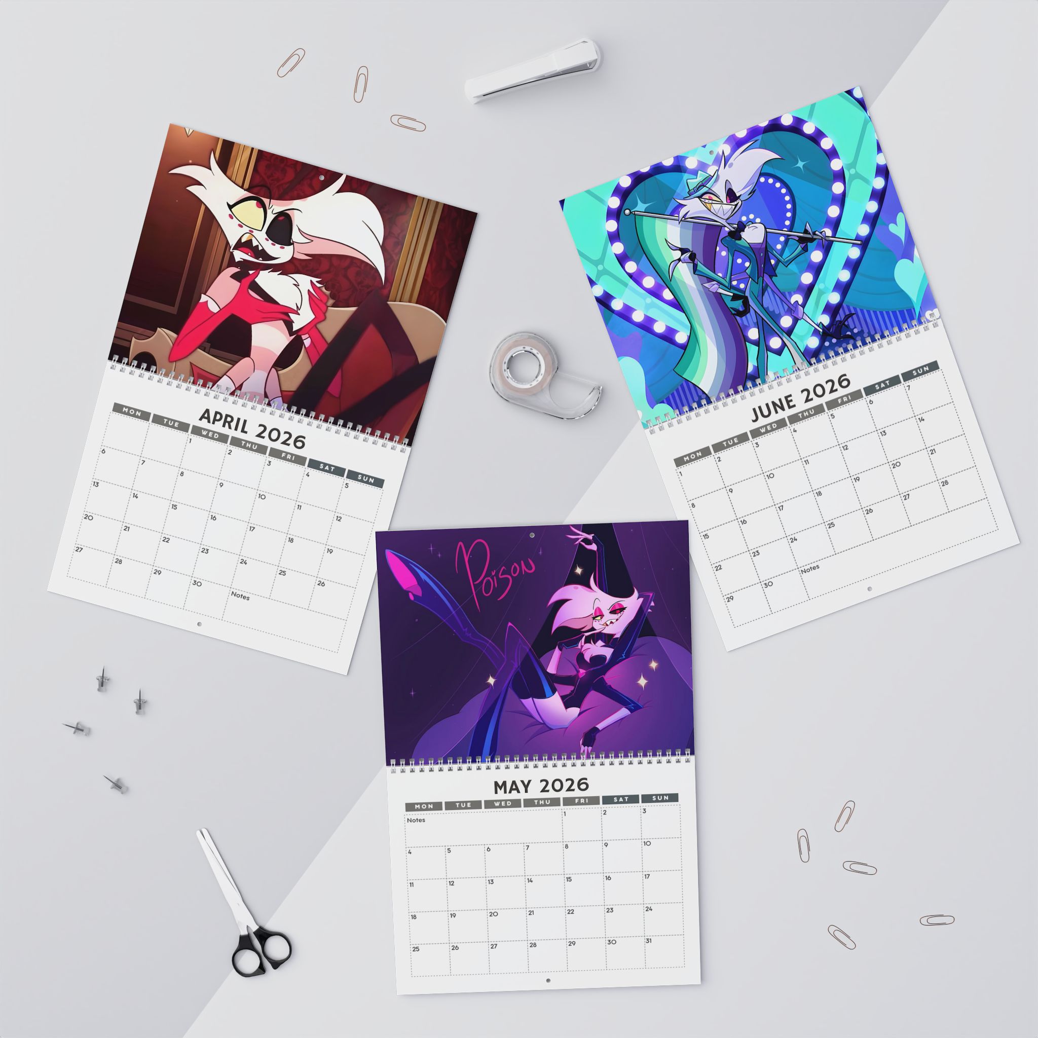 Angel Dust Hazbin Hotel 2026 Calendar Angel Dust Hazbin Hotel 2026 Calendar