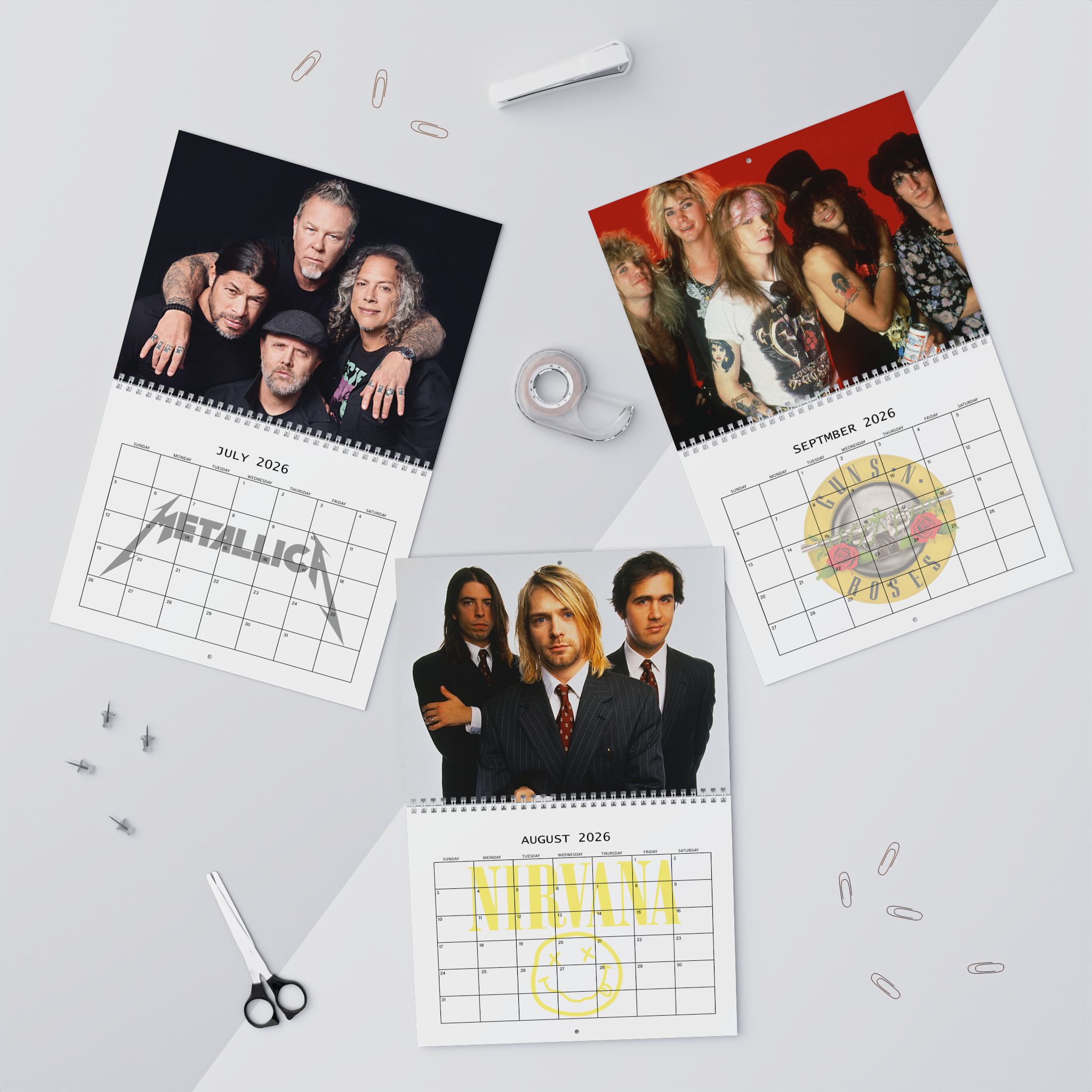 Rock Music Band 2026 Calendar Rock Music Band 2026 Calendar