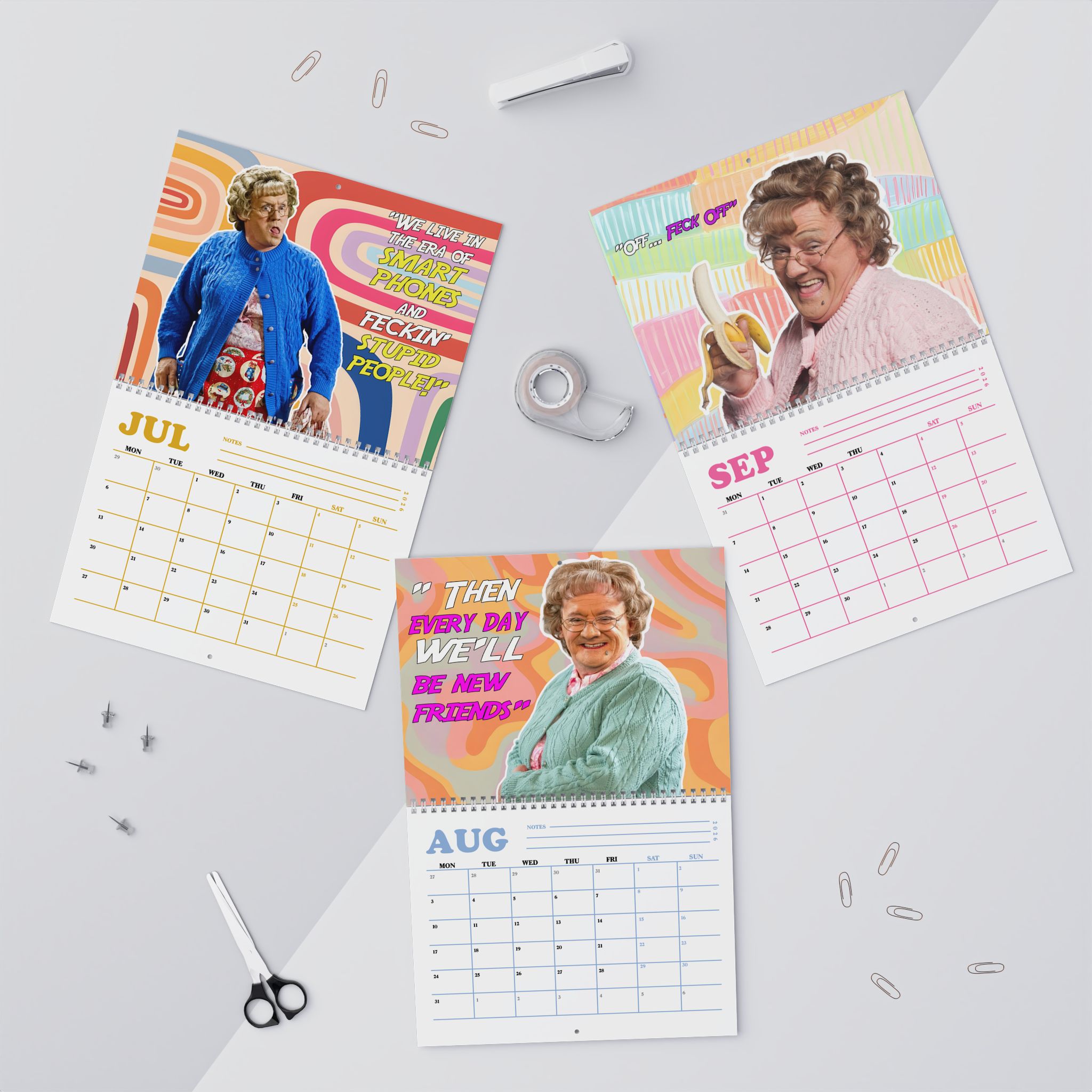 Mrs. Brown’s Boys Movie Quotes 2026 Calendar Mrs. Brown’s Boys Movie Quotes 2026 Calendar