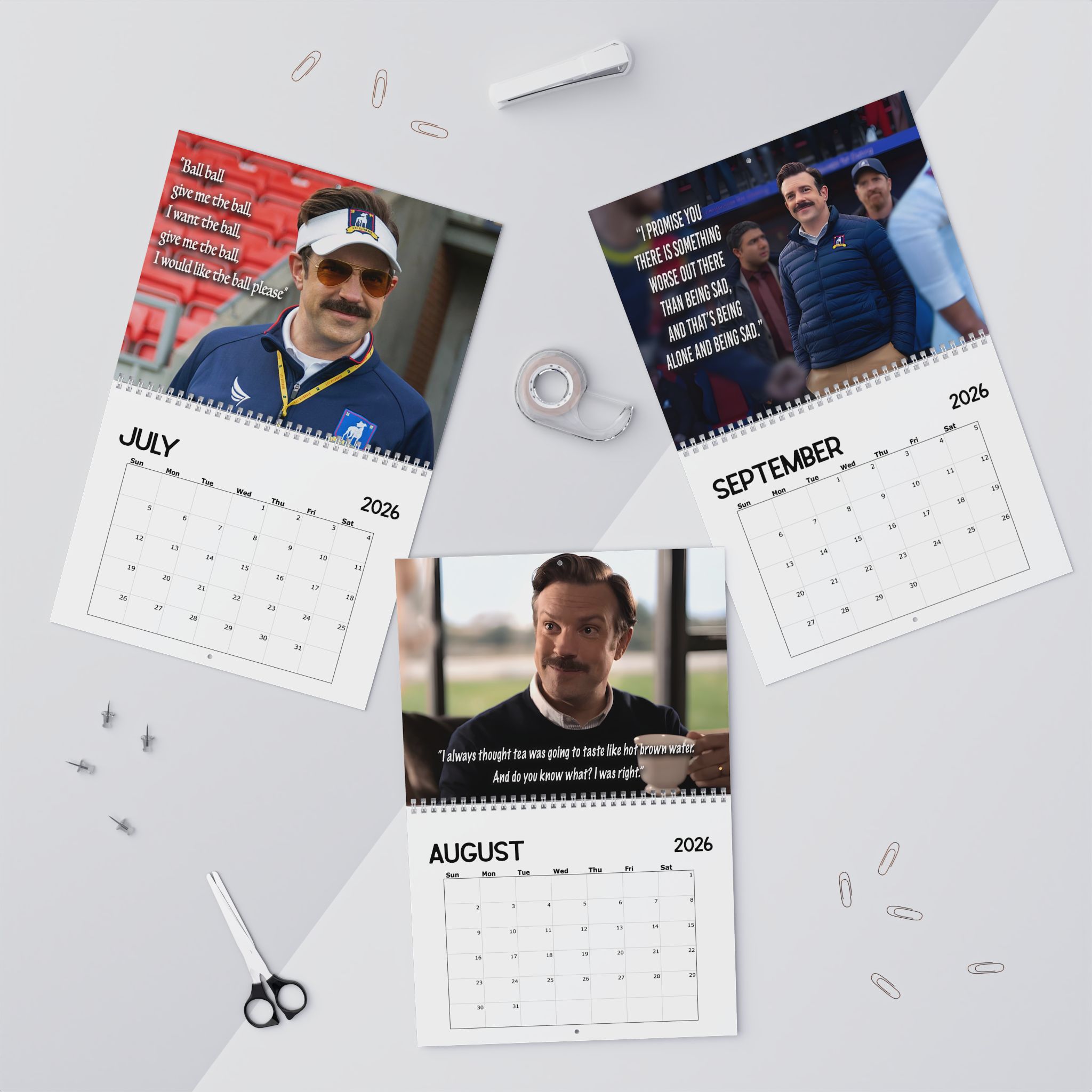 Ted Lasso Movie Quotes 2026 Calendar Ted Lasso Movie Quotes 2026 Calendar