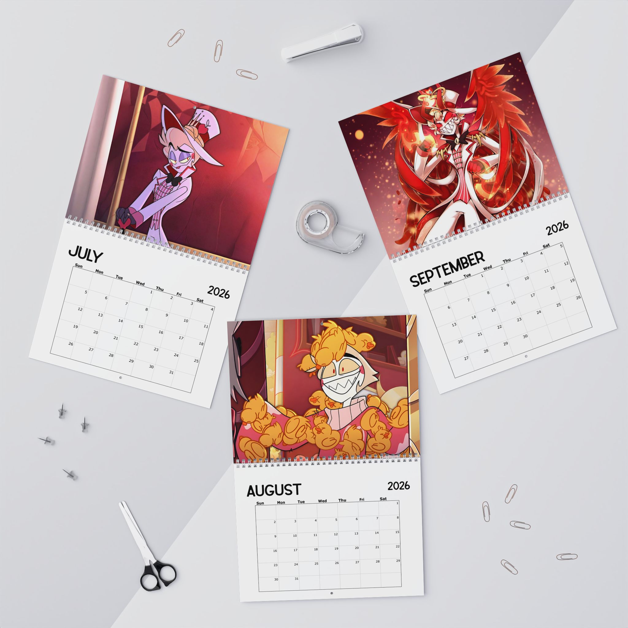 Lucifer Morningstar Hazbin Hotel 2026 Calendar Lucifer Morningstar Hazbin Hotel 2026 Calendar
