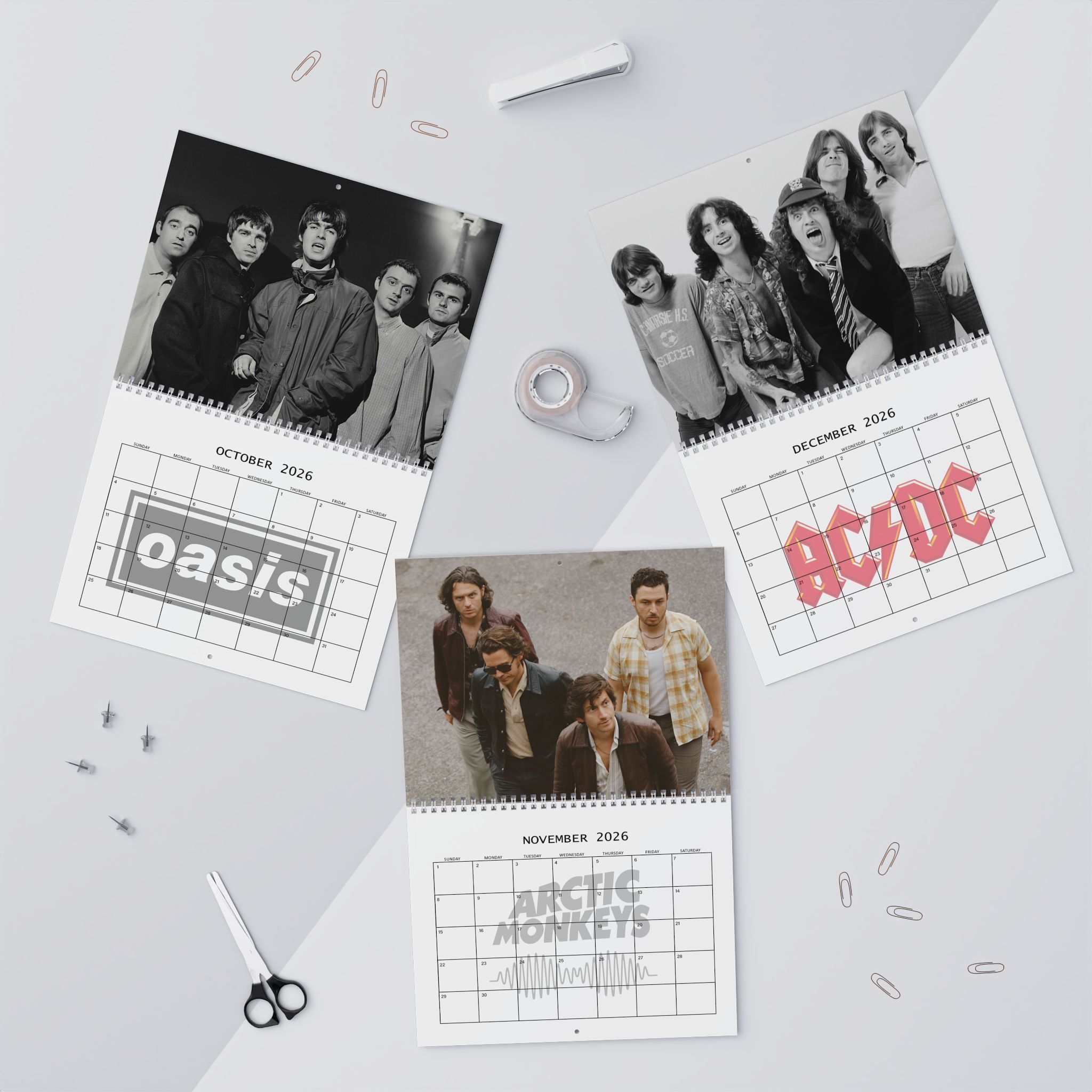 Rock Music Band 2026 Calendar Rock Music Band 2026 Calendar