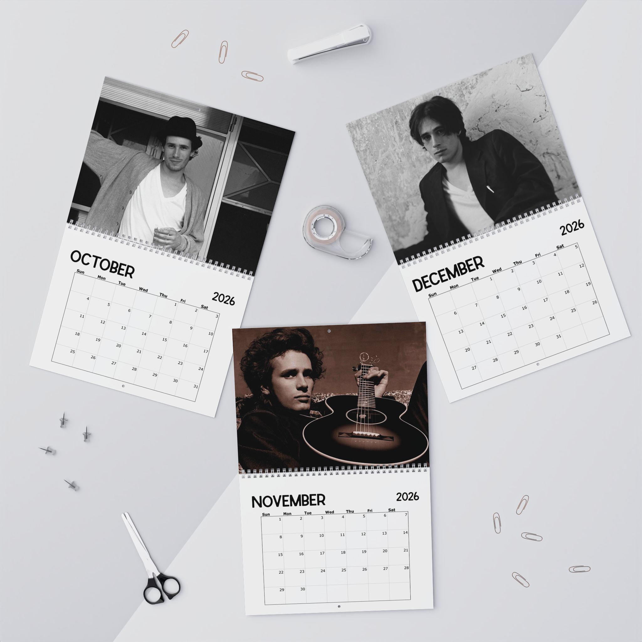 Jeff Buckley 2026 Calendar Jeff Buckley 2026 Calendar