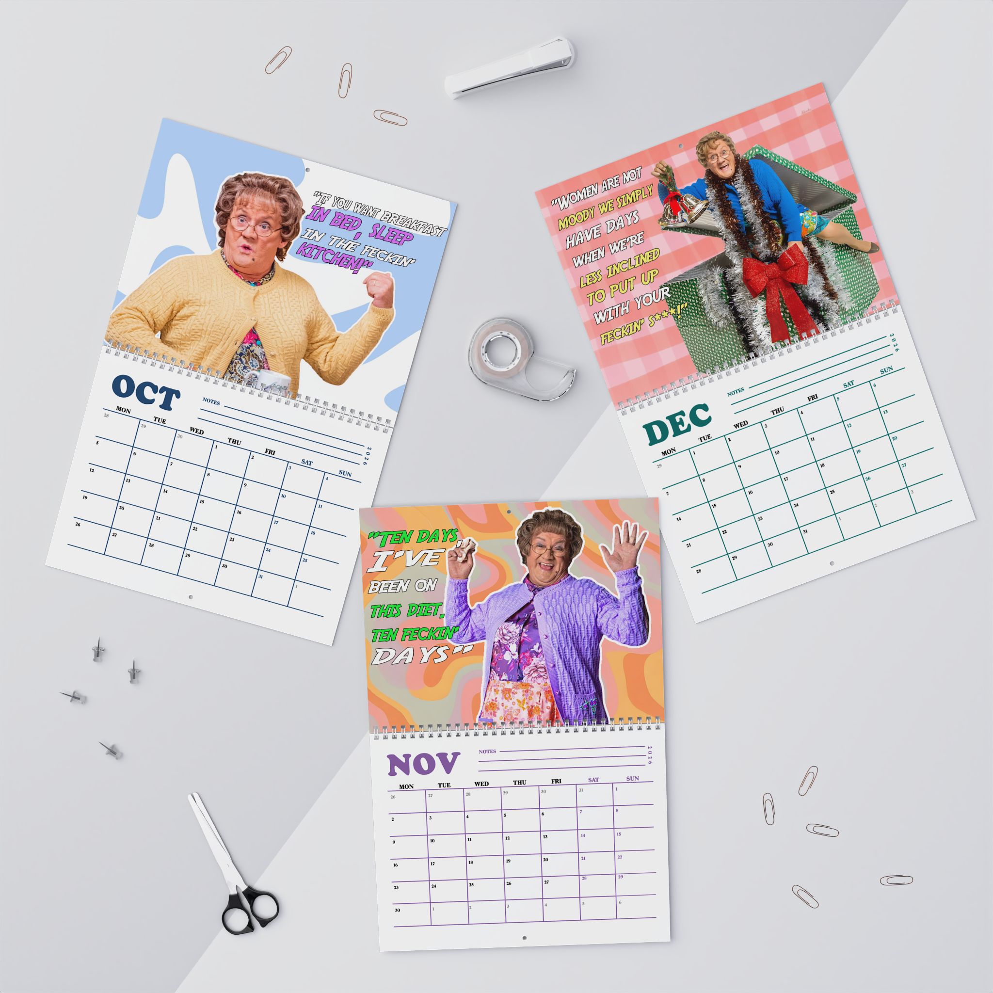 Mrs. Brown’s Boys Movie Quotes 2026 Calendar Mrs. Brown’s Boys Movie Quotes 2026 Calendar