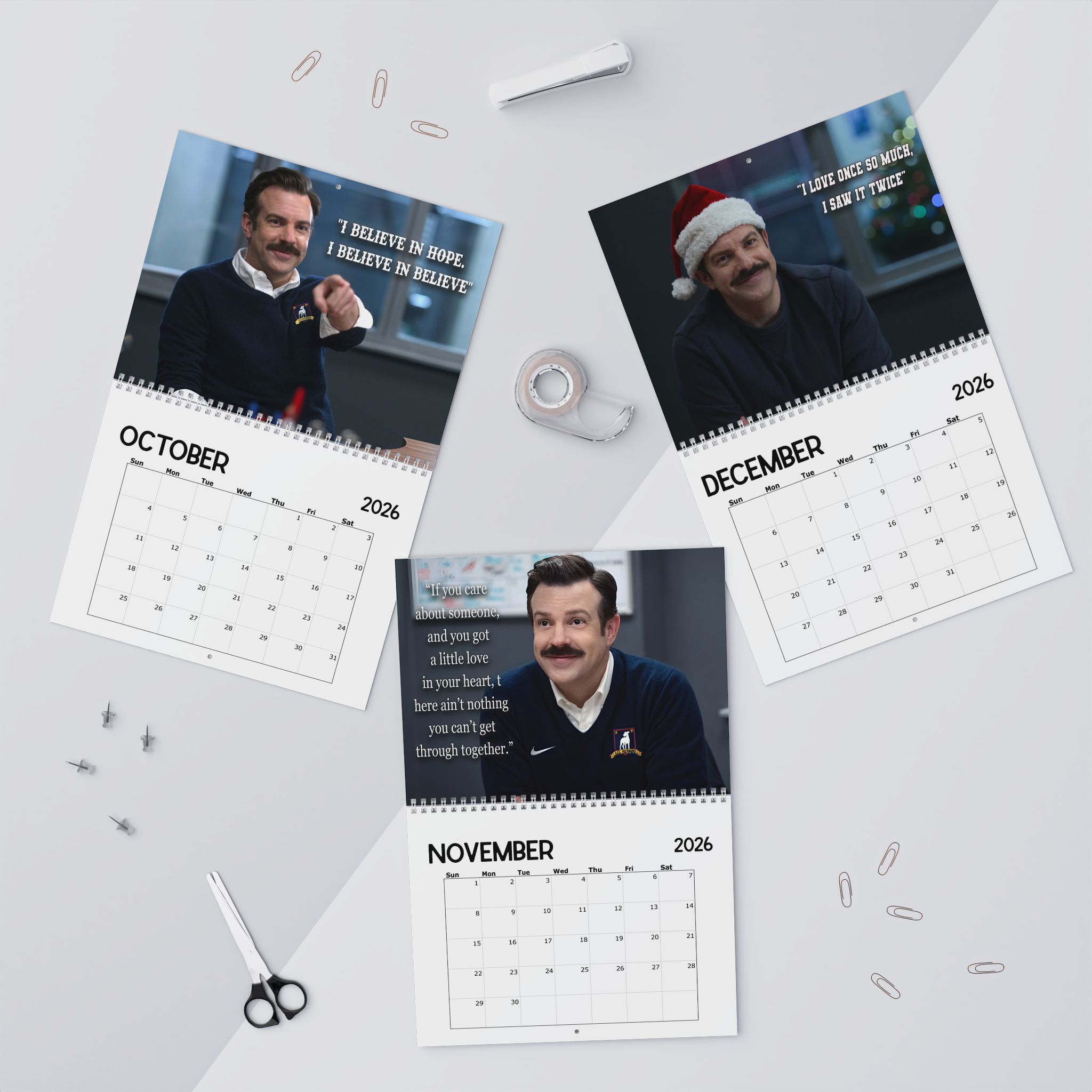 Ted Lasso Movie Quotes 2026 Calendar Ted Lasso Movie Quotes 2026 Calendar