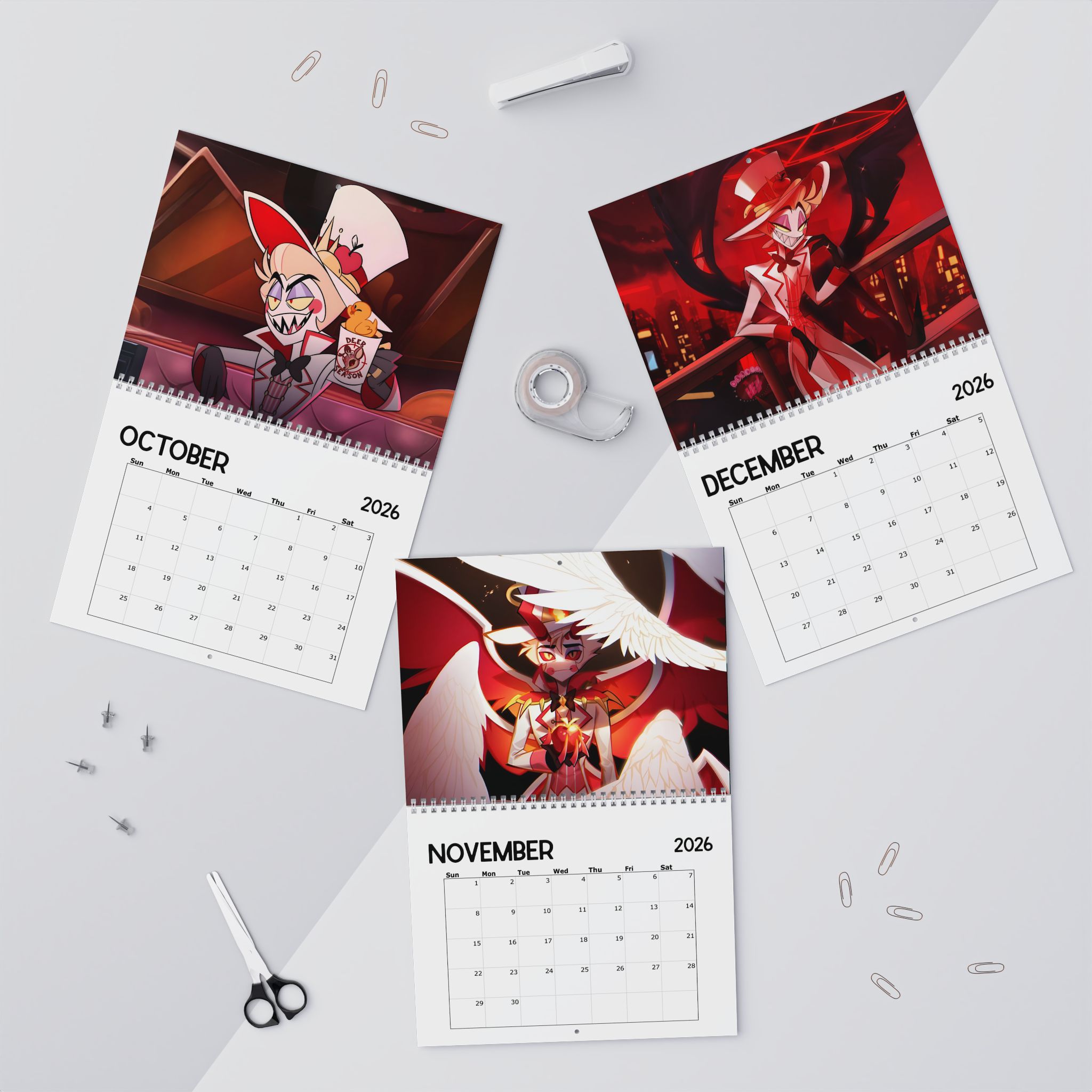 Lucifer Morningstar Hazbin Hotel 2026 Calendar Lucifer Morningstar Hazbin Hotel 2026 Calendar