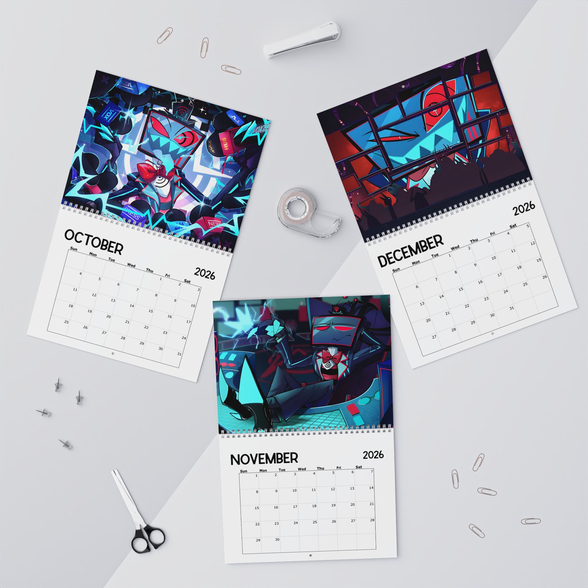 Vox Hazbin Hotel Calendar 2026 Vox Hazbin Hotel Calendar 2026