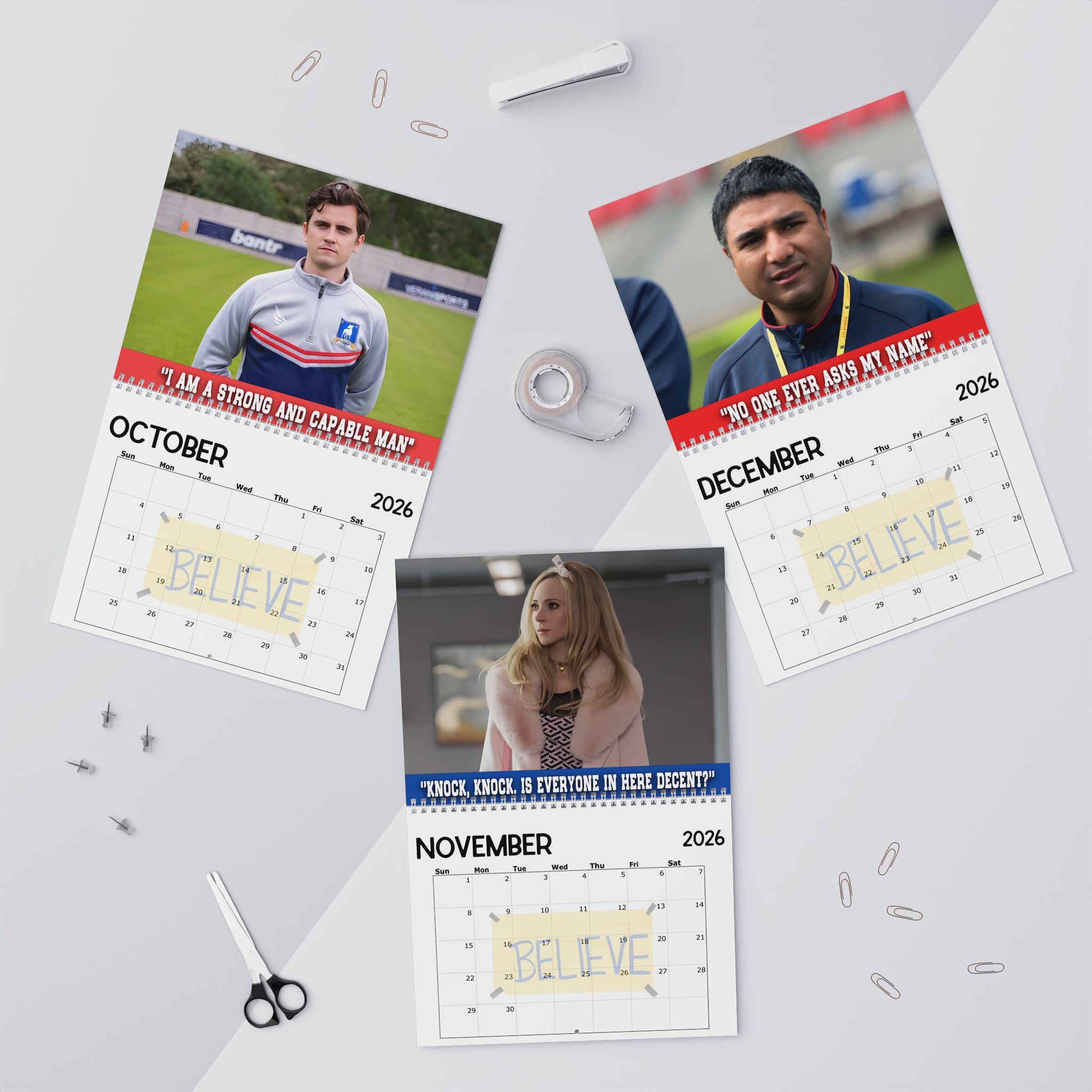 Ted Lasso Characters Quotes 2026 Calendar Ted Lasso Characters Quotes 2026 Calendar