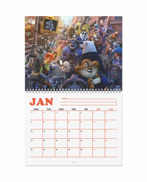 Zootopia Movie 2026 Calendar