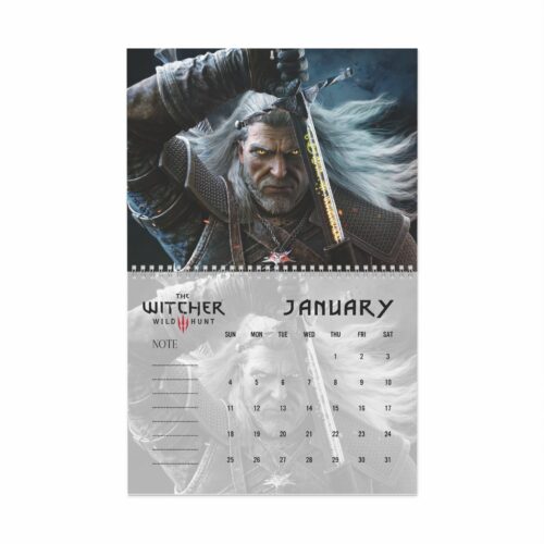 Geralt Of Rivia From The Witcher Game 2026 Calendar