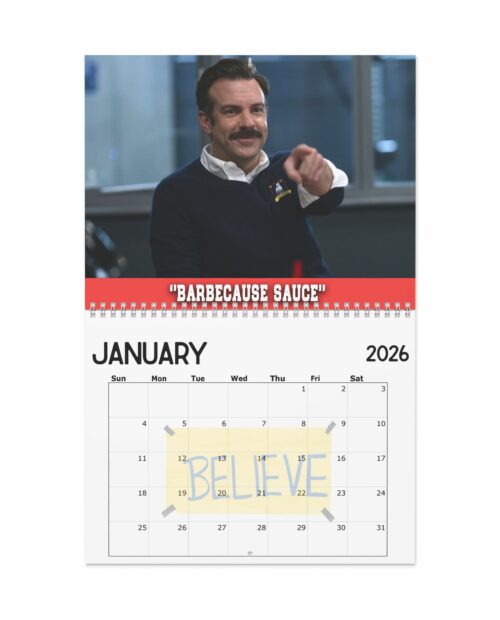 Ted Lasso Characters Quotes 2026 Calendar