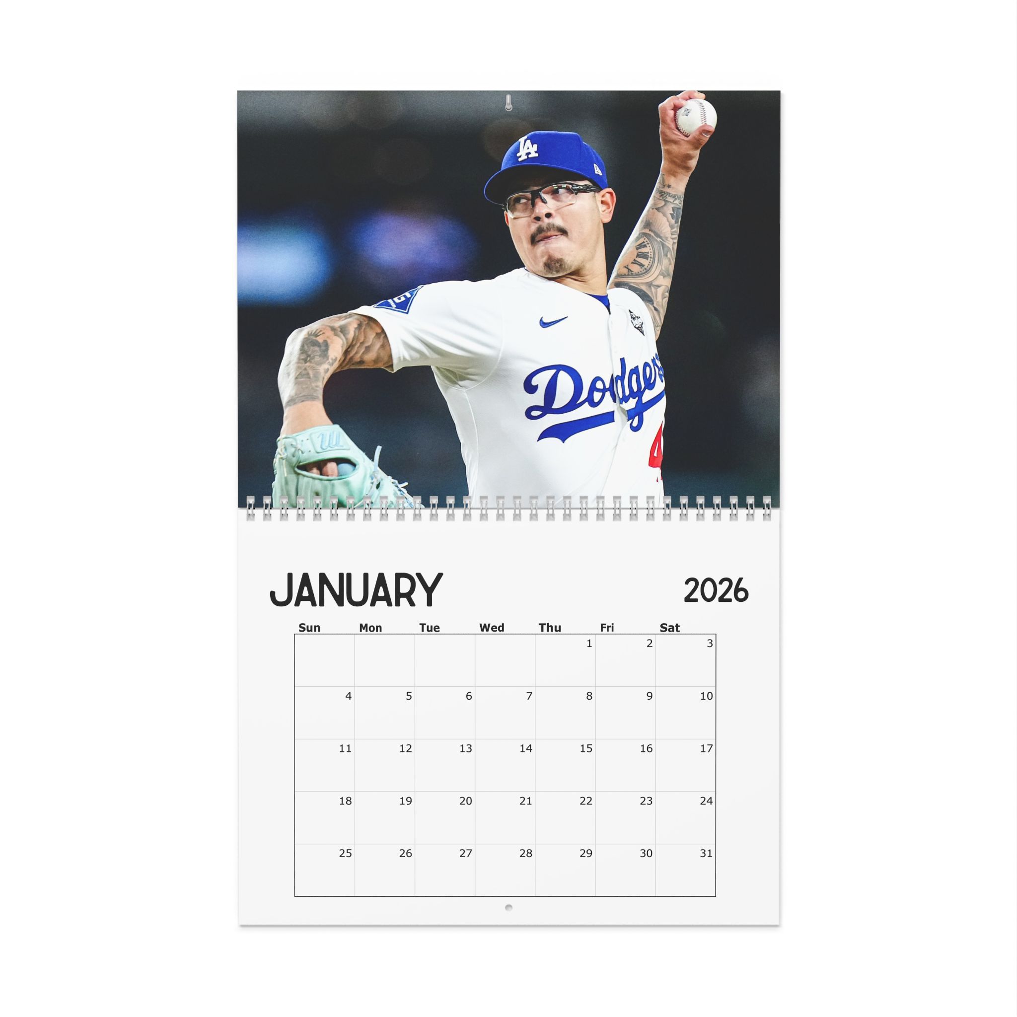 Anthony Banda Los Angeles Dodgers 2026 Calendar Anthony Banda Los Angeles Dodgers 2026 Calendar