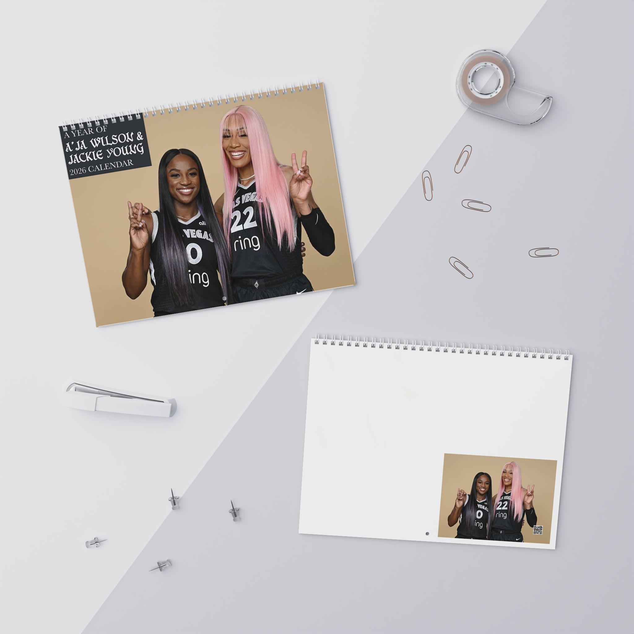 A’Ja Wilson & Jackie Young WNBA 2026 Calendar A’Ja Wilson & Jackie Young WNBA 2026 Calendar